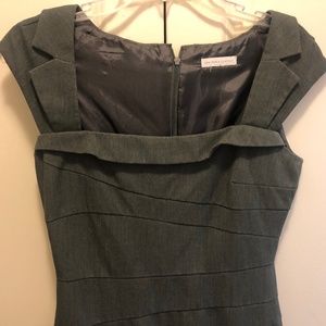 New York & Co Grey Square-Neck Dress | Size 2